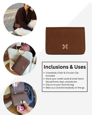 Higton Micro Wallet/Purse On A Chain - Charm Keychain