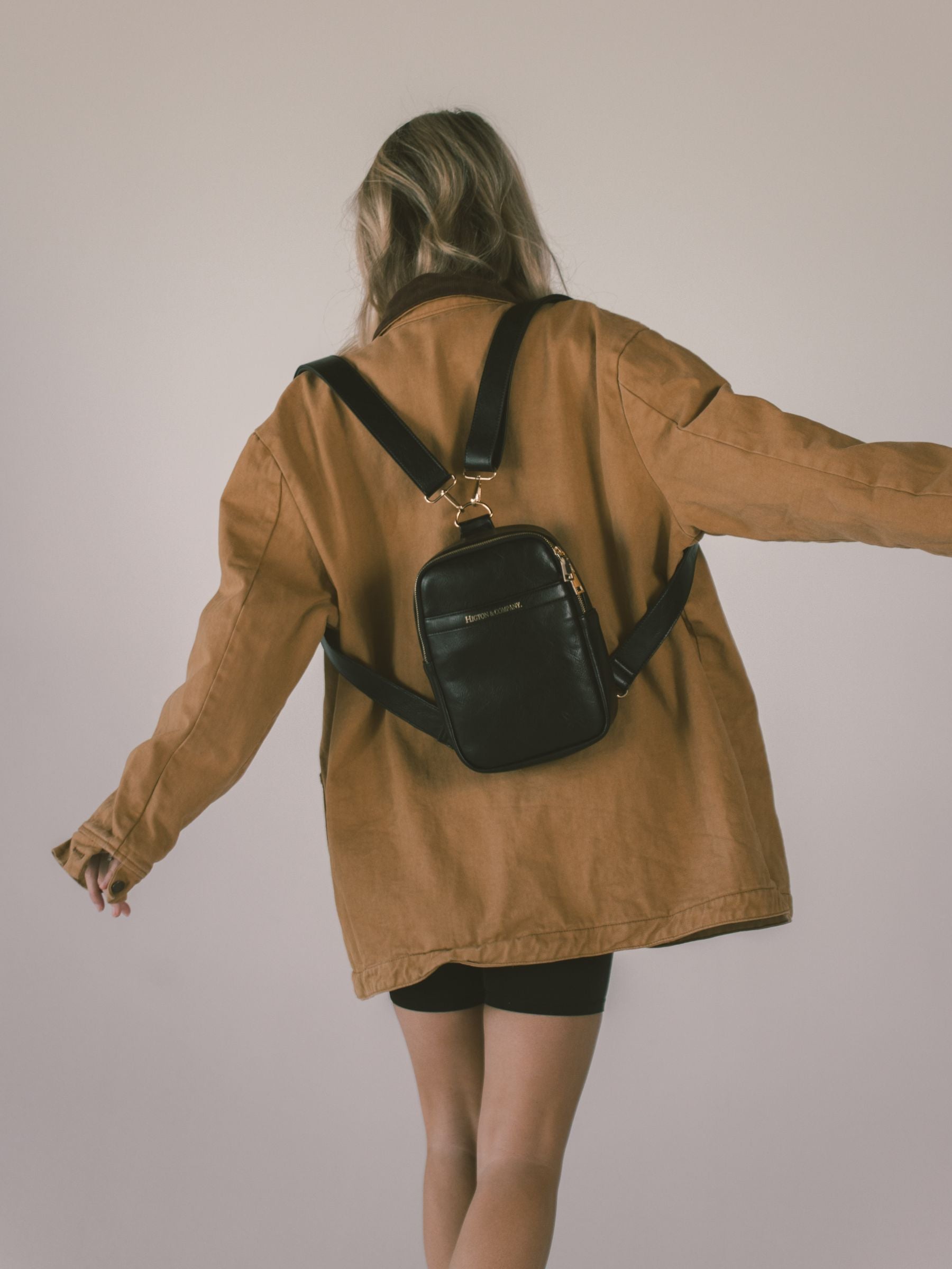 hitop lightweight mini backpack The Mini Mae in Brown