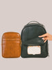 Navy Mae Bag + Brown Mini Mae