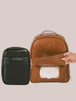 Brown Mae Bag + Black Mini Mae
