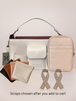Ivory Caddy & Mauve Mini Mae